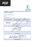 Corp-Eng-Std-027 Corporate Standard For Electrical Power and Control Cables R00