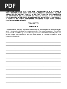 Tracce Prova Scritta Didattica