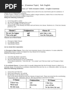 Clauses Grammar Topic (Class11)