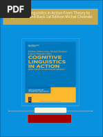 Full Download Cognitive Linguistics in Action From Theory to Application and Back 1st Edition Michal Choinski PDF DOCX