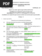 CONTROL SYSTEMS & PRACTICE_ECEN 3135_2023