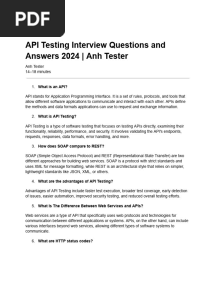 API Interview Qns