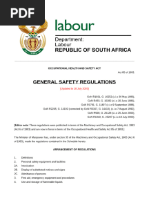 General Safety Regulations