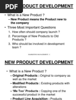 New Product Development