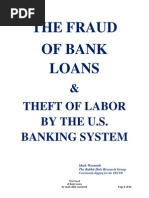 The Fraud of Bank Loans