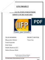 Live Project: Financial Planning For Hawkers GROUP 4 (PG SEC-B 2011-2012)