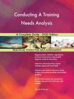 Conducting A Training Needs Analysis A Complete Guide - 2020 Edition