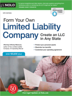 Form Your Own Limited Liability Company: Create An LLC in Any State