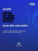 ACAMS Certified Anti-Money Laundering Specialist Exam Prep and Dumps ACAMS CAMS Exam Guidebook And Updated Questions