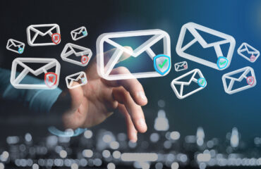 digital design depicting emails being accepted or rejected