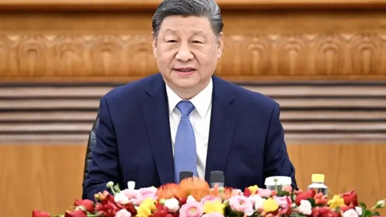 Presidente da China, Xi Jinping em foto de perfil