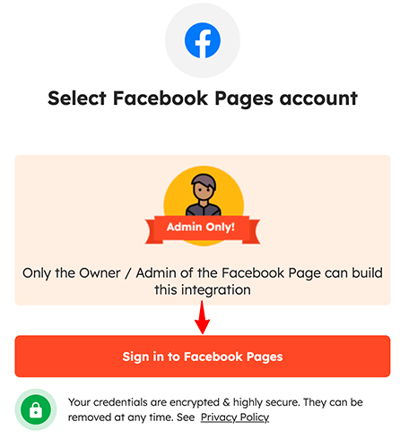 Facebook Account Page