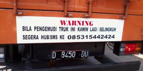 bak truk kata lucu