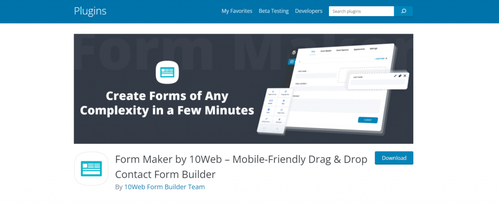 Form maker plugin
