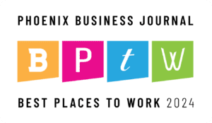 Website Graphic Phoenix Business Journal Best Places to Work 2024 logo