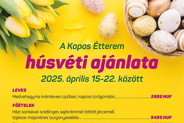 Kapos Étterem húsvéti ajánlata