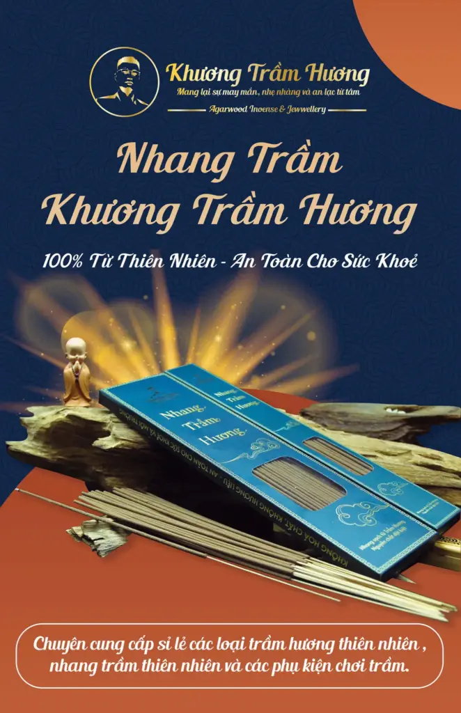 banner dọc nhang trầm hương