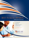 2012 Best in KLAS Awards - Software and Professional Services