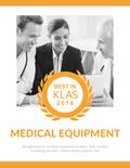 2016 Best in KLAS Awards: Medical Equipment