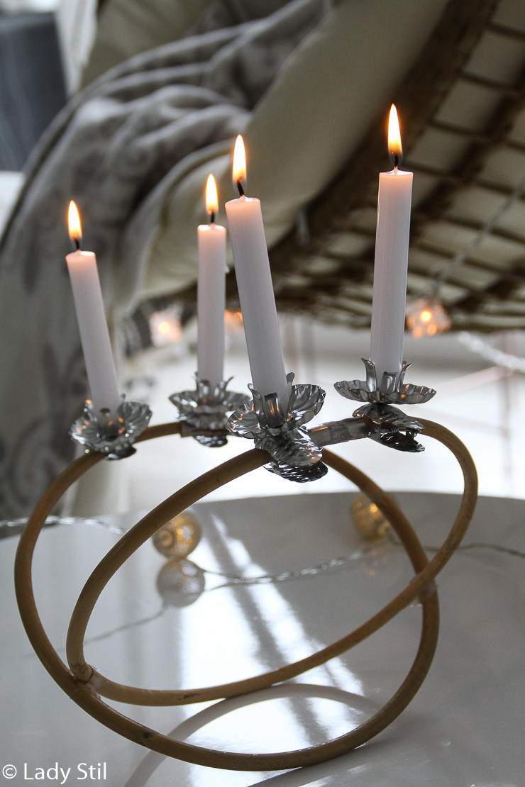 DIY skandinavischer Adventskranz