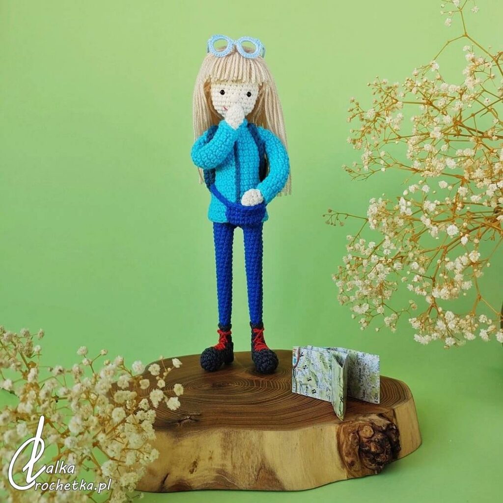 personalizowana lalka selfie doll turystka gosia prezent urodzinowy