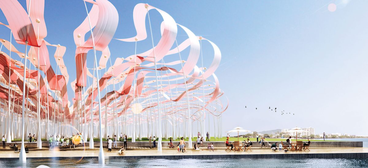 Beyond-the-Wave Beyond the Wave, a submission to LAGI 2014 Copenhagen Jaesik Lim, Ahyoung Lee, Sunpil Choi, Dohyoung Kim, Hoeyoung Jung, Jaeyeol Kim, Hansaem Kim (Heerim Architects & Planners) Energy Technologies: organic thin film Annual Capacity: 4,229 MWh