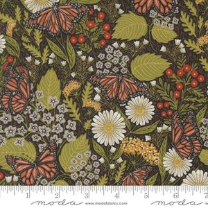 Hovedbilde Bee garden sort med sommerfugler og blomster