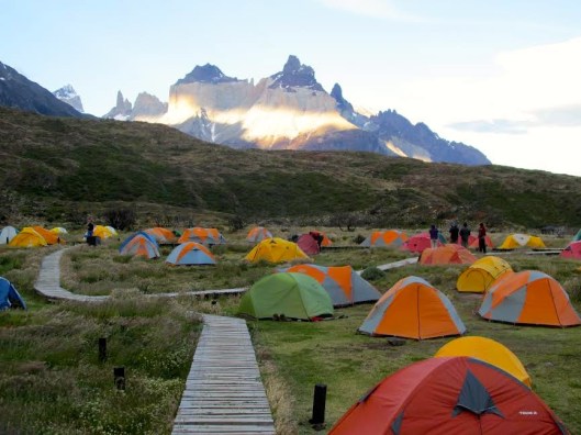 Above The Fray in Paine Grande Camp, Chile