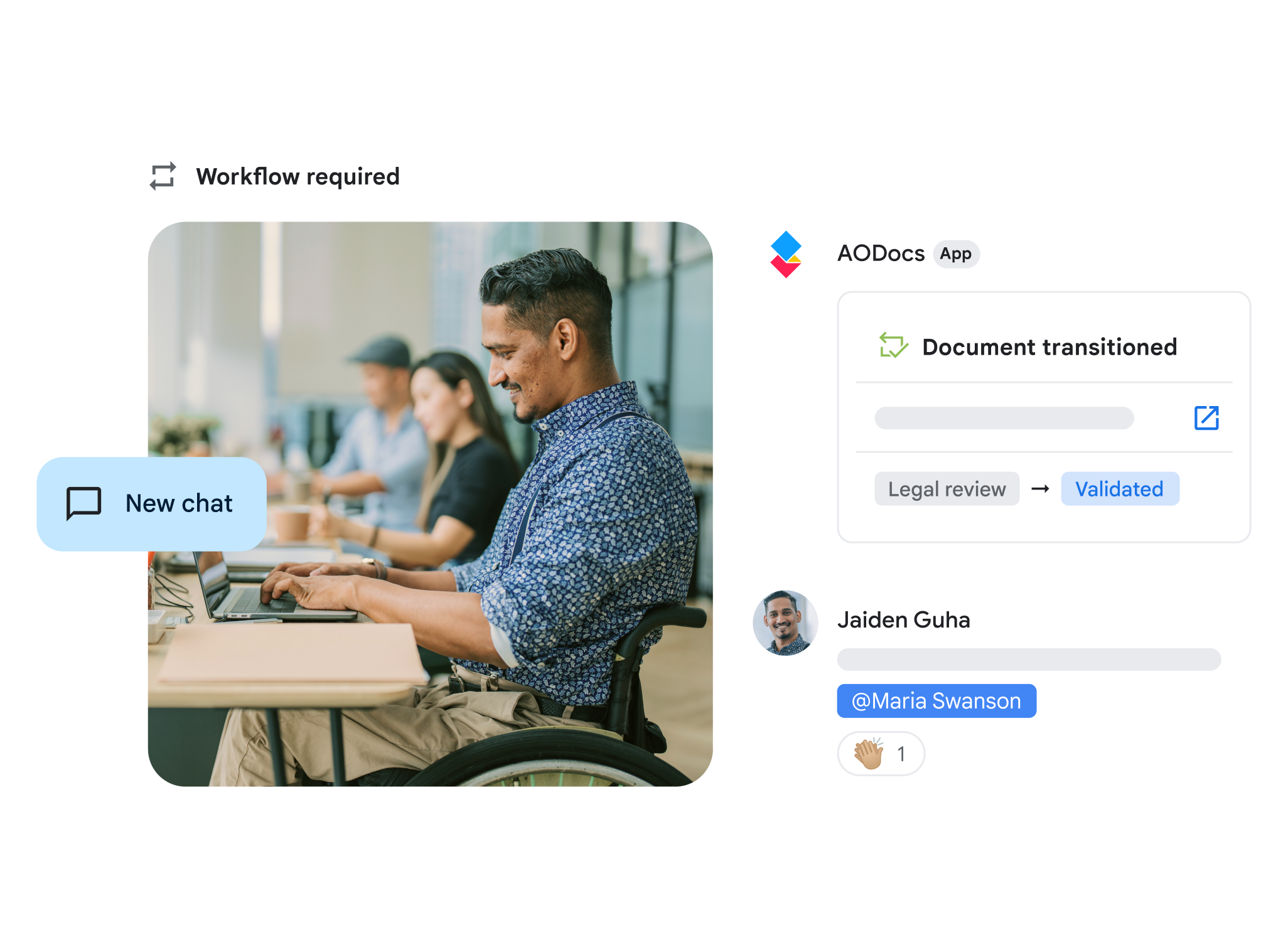 Integrasi Google Chat untuk Workspace.