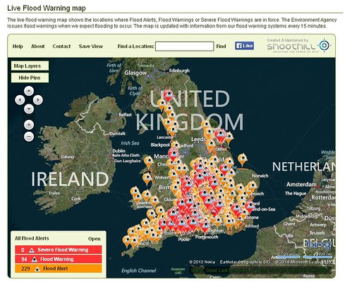 Flood Warning Map