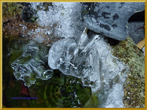 Water Flowing Through Ice