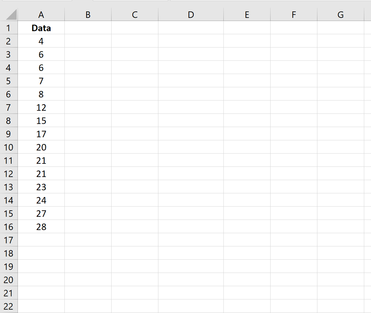 Calculando 1, 2 e 3 quartil no Excel