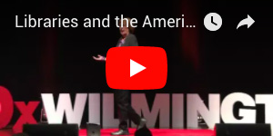 Picture of a video still of Dr. Annie Norman speaking at TEDxWilmington