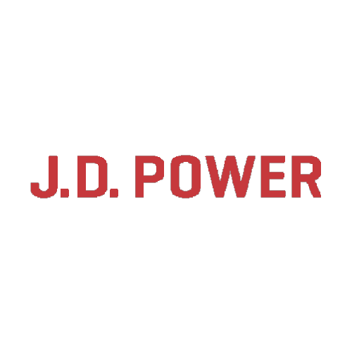 The logo for j.d. power is red on a white background.