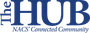 The logo for the hub nacs ' connected community