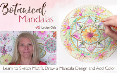 It’s here! New mini class for creating a Botanical Mandala!