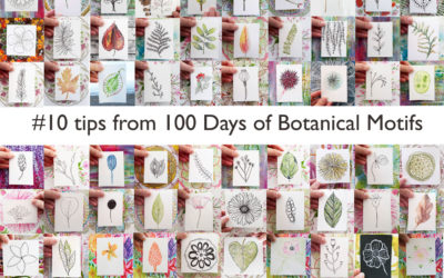 10 Tips + Video from the 100 Days Project {100 Days of Botanical Motifs}
