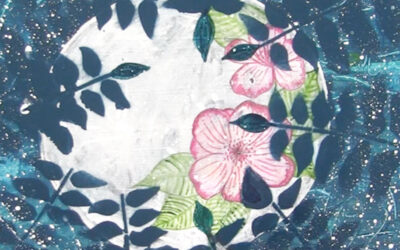 Full Moon Art and The Mixed Media Botanical Mandalas Class is Live!