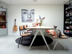 Eiken tafel set