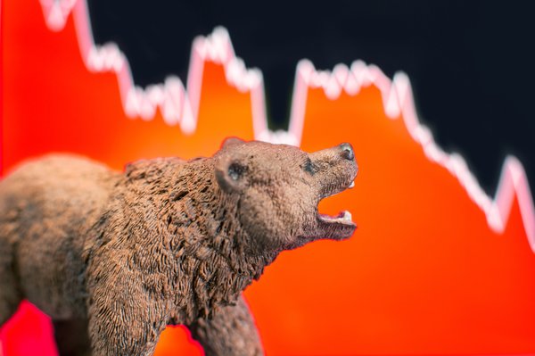 bear market stocks down loss chart