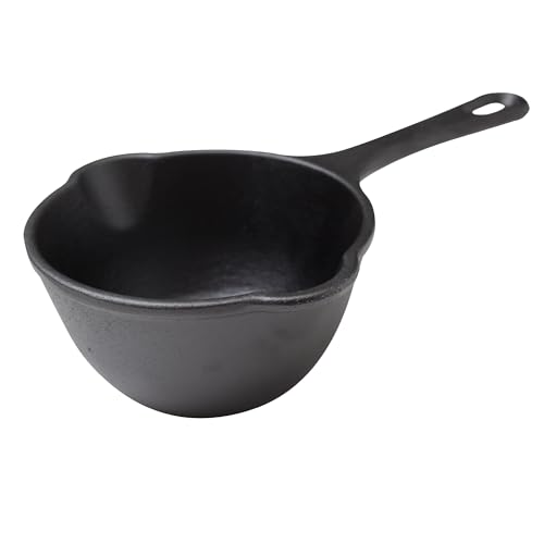 Victoria Cast Iron Saucepan, Cast Iron Melting Pot, Made in Colombia, 0.45QT