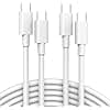 IFEART 2 Pack 6.6ft USB C to USB C Cable for iPad Pro 13 12.9 11 inch, iPad Air 5 4, Mini 6, MacBook Air MacBook Pro Charger, iPhone 16 15 Pro Max Plus, Pixel, USBC Type C Fast Charging Cord