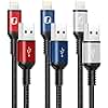 iPhone Charger Cable [Apple MFi Certified] 3Pack 6FT USB-A to Lightning Cable Nylon Braided Fast Charging Cord Compatible with iPhone 14/13/12/11 Pro Max/XR/XS/X/8/7/Plus/6S iPad/iPod/AirPods