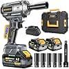 SOARFLY Upgraded Cordless Impact Wrench 1/2", 900 Ft-lbs (1200 Nm) Brushless Impact Gun, 21V High Torque Impact Driver with 2x 4.0Ah Batteries, Variable Speed for Car, Truck, Workshop, Heavy-Duty Jobs