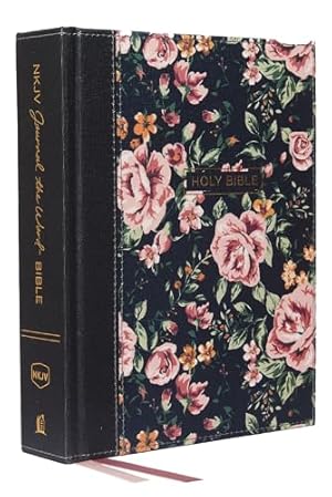 Book cover NKJV, Journal the Word Bible, Cloth over Board, Blue Floral, Red Letter, Comfort Print: Reflect, Journal, or Create Art Next to Your Favorite Verses