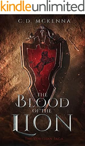 Book cover The Blood of the Lion: The Vorelian Saga, Kindle Unlimited