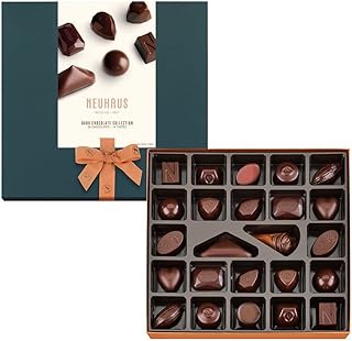 Neuhaus Belgian Chocolate Classic Discovery Collection All Dark Chocolates – 24 Timeless Neuhaus Intense Dark Coated Choco...