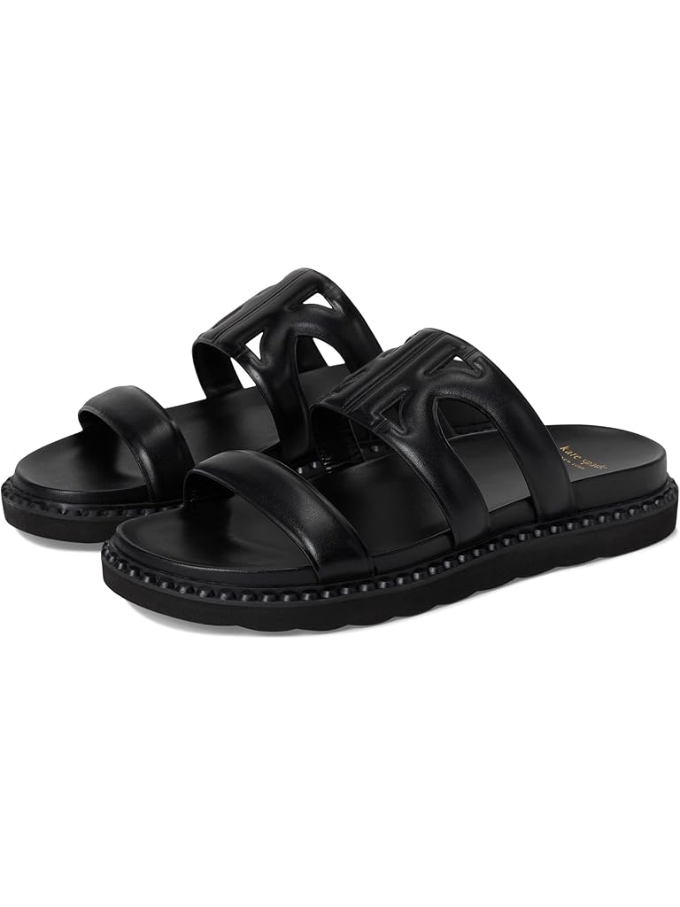 Black Kate Spade New York Duo Footbed Sandal