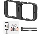 NEEWER Mobile Phone Video Rig, Mobile Phone Grip Stabiliser Cage with Cold Shoe and 1/4 Inch Thread, Video Recording Film Rig, Compatible with iPhone 16 15 Pro Max Plus 14 13 Mini X XS Max XR