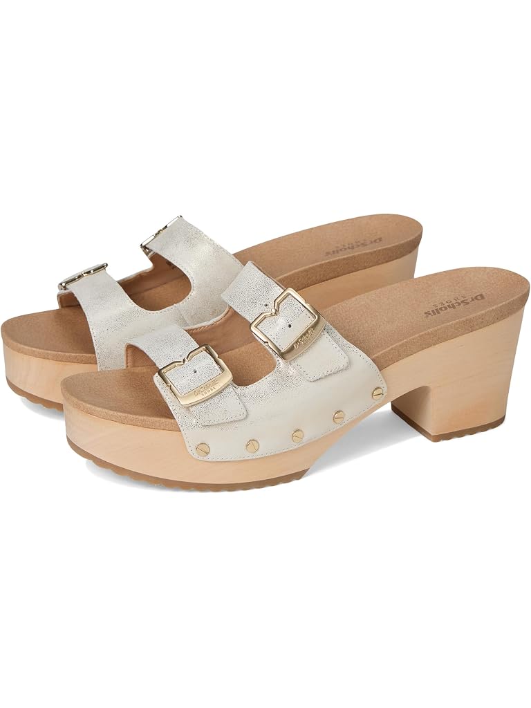 Gold Dr. Scholl's Original Vibe Platform Slide Sandal